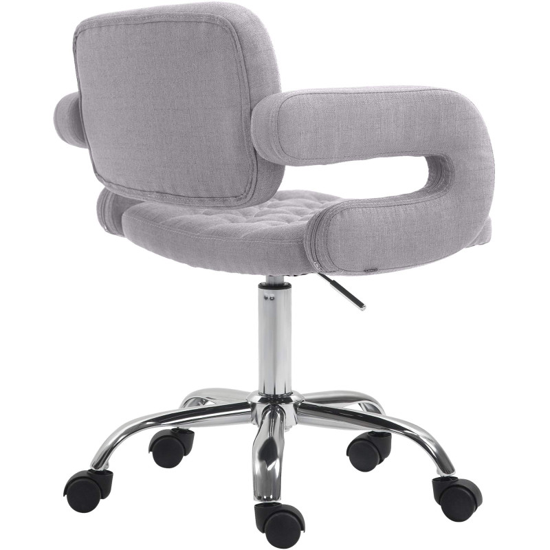 Tabouret de travail Dublin en tissu gris