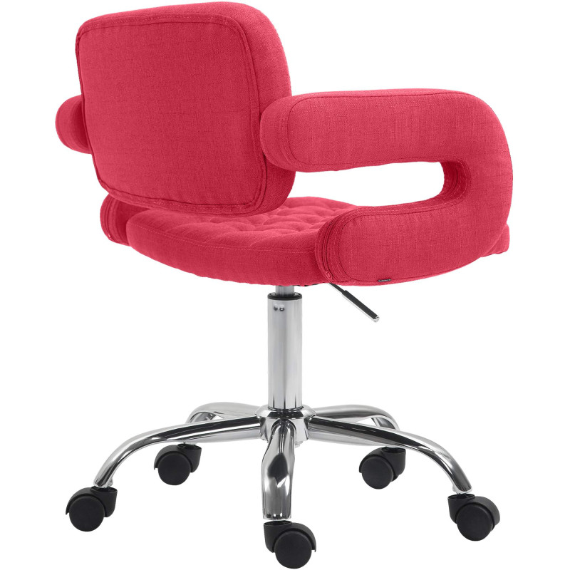 Tabouret de travail en tissu Dublin rouge