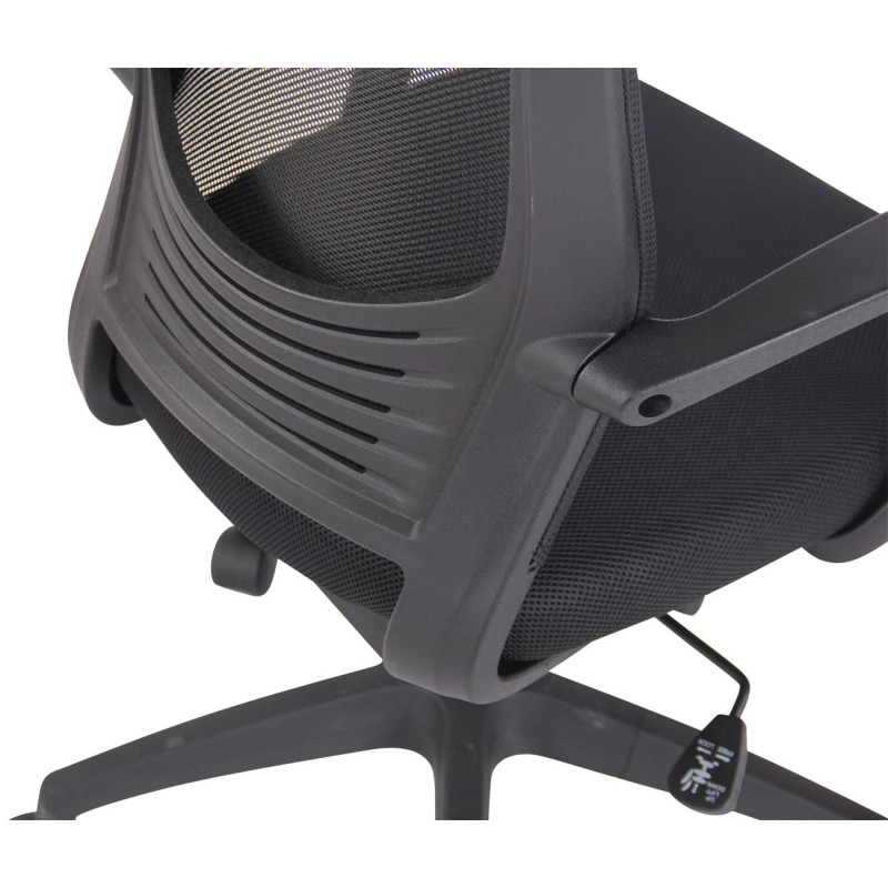 Fauteuil de bureau Kampen noir/noir
