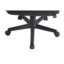 Fauteuil de bureau Elbing noir/bleu