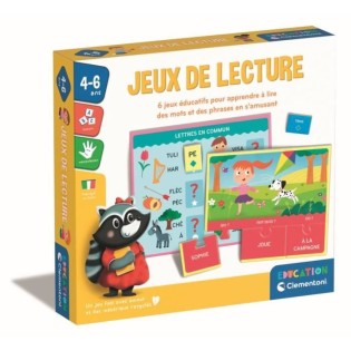 Clementoni - Coffret Jeux de lecture - Jeux d'association et de reconnaissance - Dés 4 ans