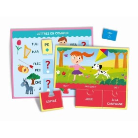 Clementoni - Coffret Jeux de lecture - Jeux d'association et de reconnaissance - Dés 4 ans