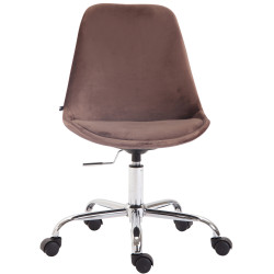 Fauteuil de bureau Toulouse, velours marron