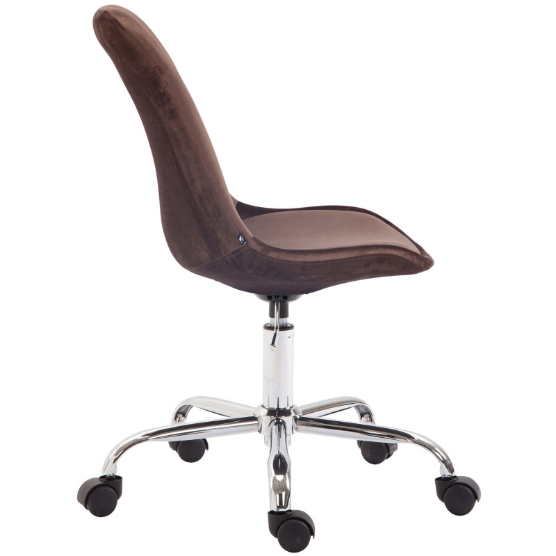 Fauteuil de bureau Toulouse, velours marron