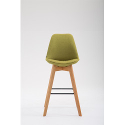 Tabouret de bar Metz tissu Natura vert