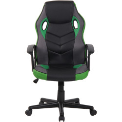 Fauteuil de bureau Glendale noir/vert