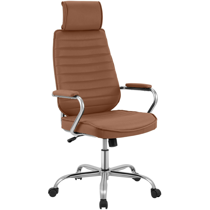 Fauteuil de bureau Rako marron clair