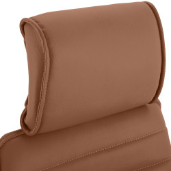 Fauteuil de bureau Rako marron clair