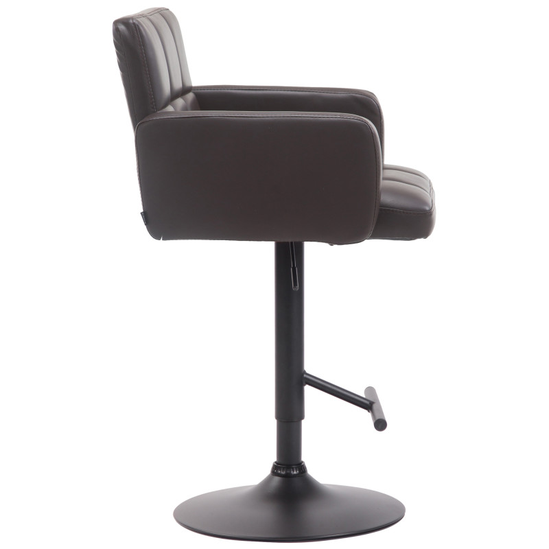 Tabouret de bar Los Angeles, noir brun