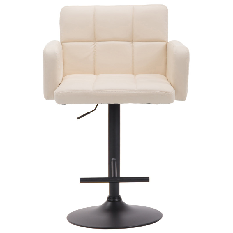 Tabouret de bar Los Angeles, noir crème