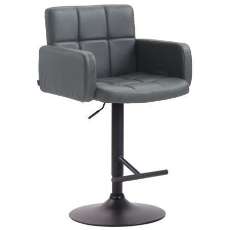 Tabouret de bar Los Angeles, noir gris
