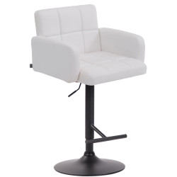 Tabouret de bar Los Angeles, noir blanc