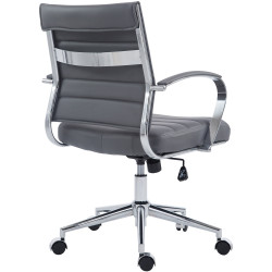 Fauteuil de bureau Oakland, similicuir gris