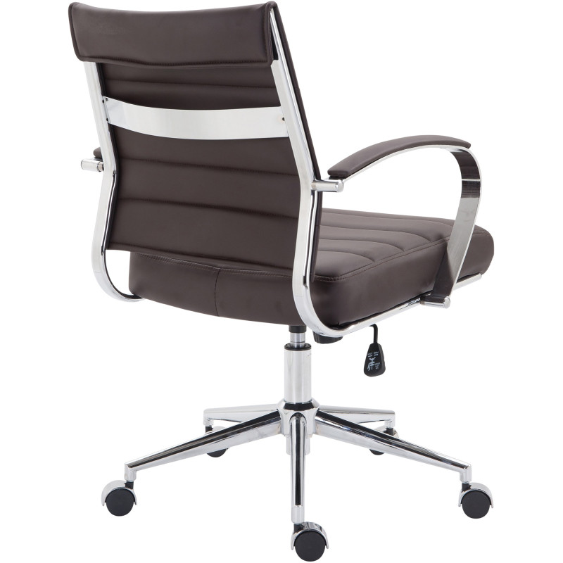 Fauteuil de bureau Oakland, simili cuir marron