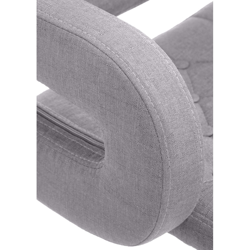 Tabouret de bar Dublin, tissu noir gris