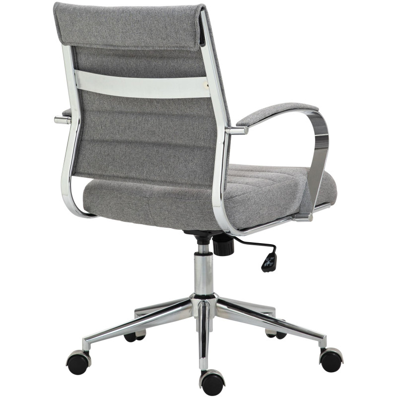 Fauteuil de bureau Oakland en tissu gris