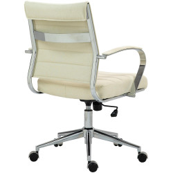 Fauteuil de bureau Oakland, tissu crème