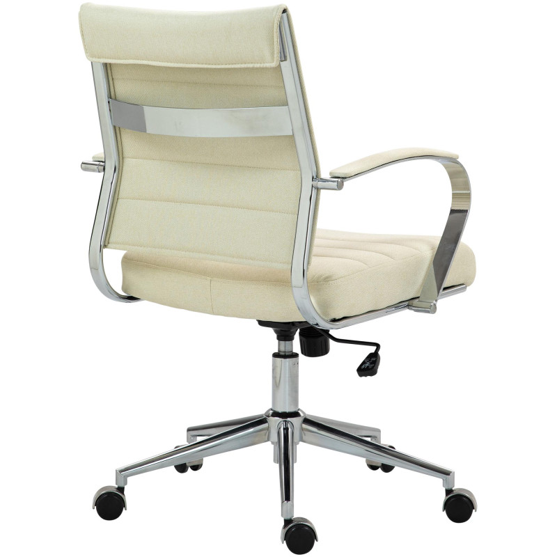 Fauteuil de bureau Oakland, tissu crème
