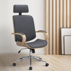 Fauteuil de bureau Dayton natura/gris