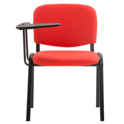 Lot de 4 Fauteuils Ken avec table pliante, tissu rouge