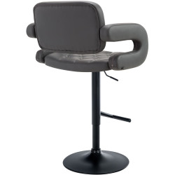 Tabouret de bar Dublin, noir gris