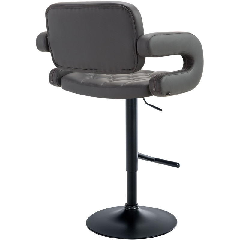 Tabouret de bar Dublin, noir gris