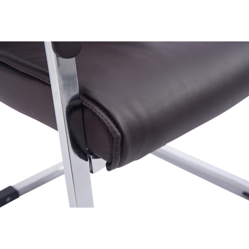 Lot de 2 Fauteuils cantilever XXL Anubis marron