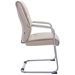Lot de 2 Fauteuils cantilever XXL Anubis crème