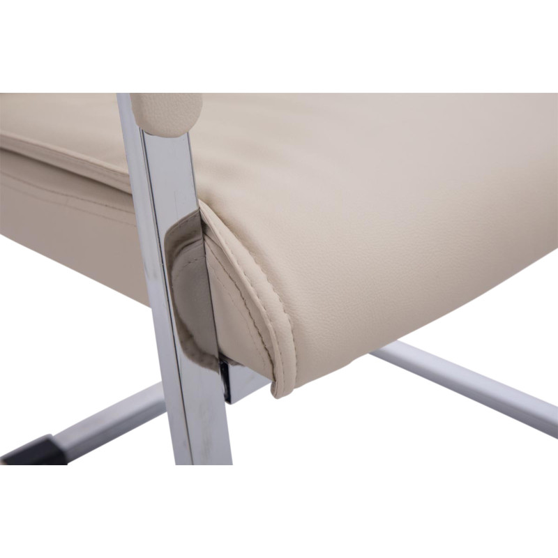 Lot de 2 Fauteuils cantilever XXL Anubis crème