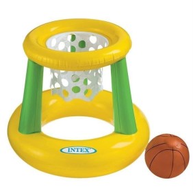 Jeu de Basket gonflable pour piscine INTEX - Dimensions 67x65 cm - Garçon et Fille - A partir de 3 ans