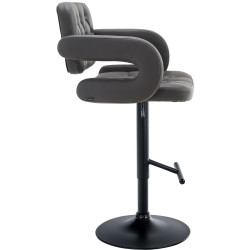 Tabouret de bar Dublin noir gris