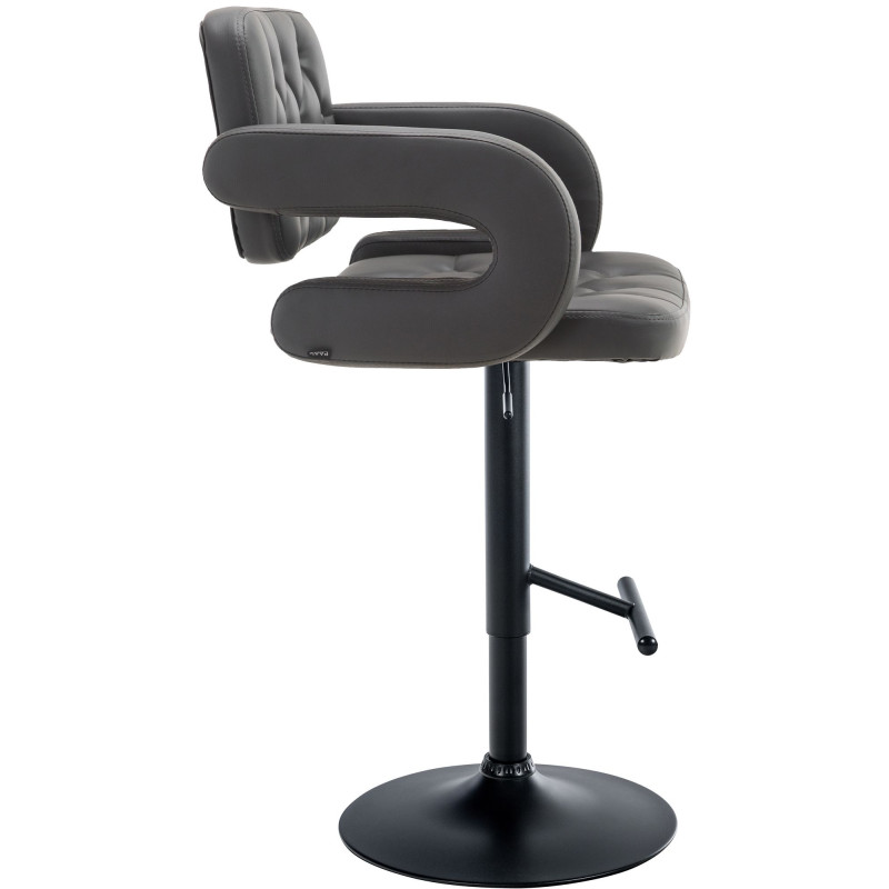 Tabouret de bar Dublin, noir gris