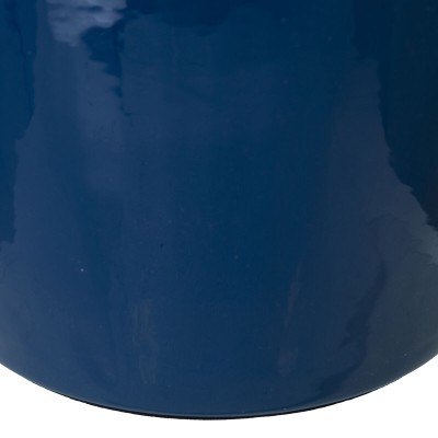 Vase Alexandra House Living Bleu foncé Métal 21 x 21 x 26 cm