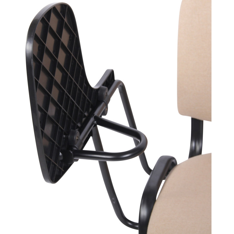 Fauteuil Ken avec table pliante, tissu crème