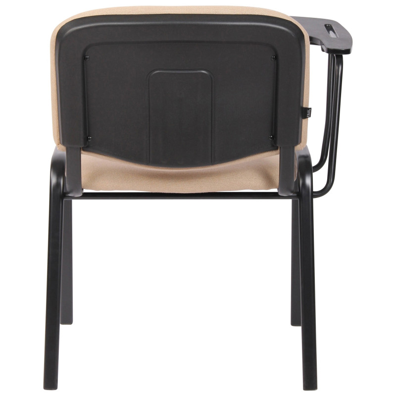Fauteuil Ken avec table pliante, tissu crème
