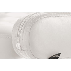 Sgabello Dublin in similpelle bianco,nero