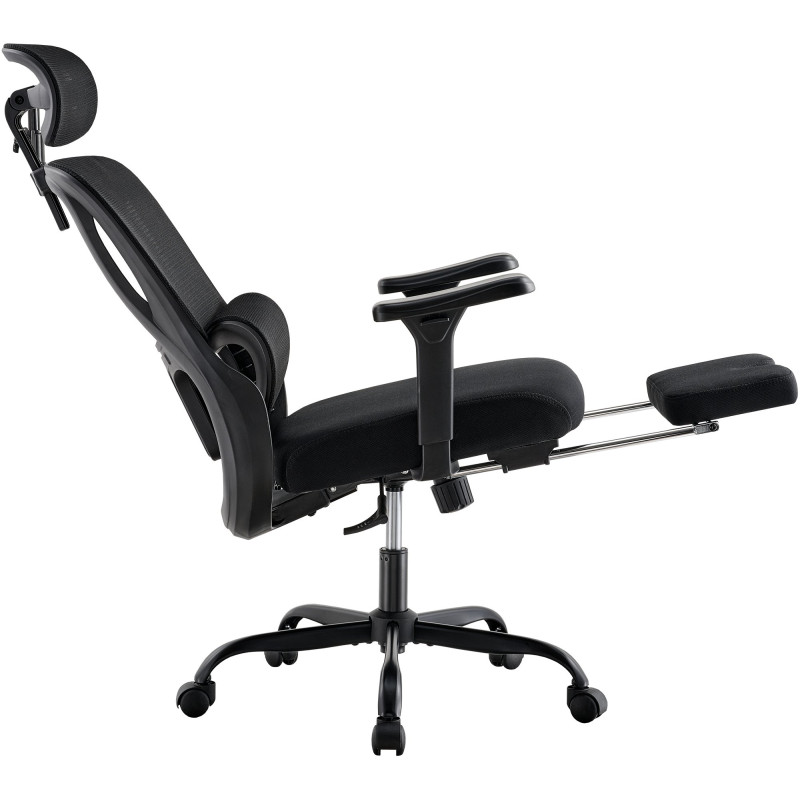 Fauteuil de bureau Mankato noire