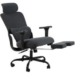 Fauteuil de bureau Leesburg noir/noir