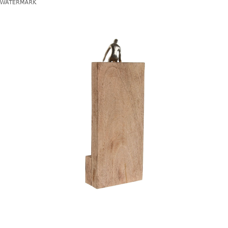 Figurine Décorative Home ESPRIT Marron Argenté Naturel 15 x 10 x 39 cm