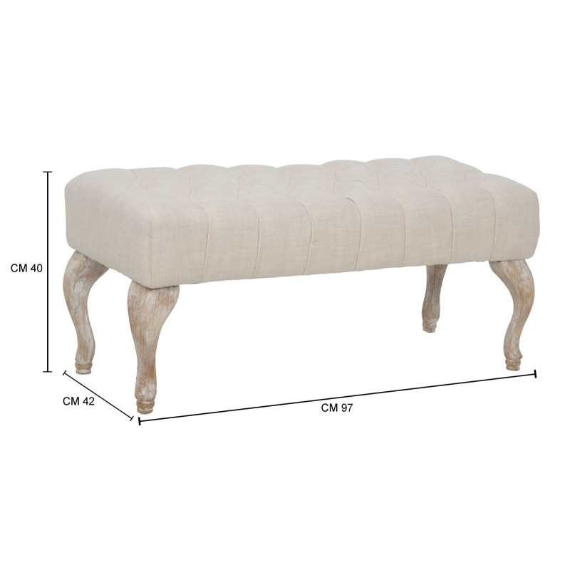 Glam Banc Provenza – Éclat Royal 97x42x40