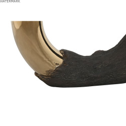 Vase Home ESPRIT Marron Doré Grès Moderne 29 x 9 x 33 cm