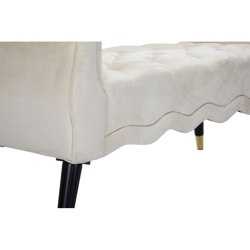 Glam Banc Paris Crème & Or – Chic Suprême 120x40x60