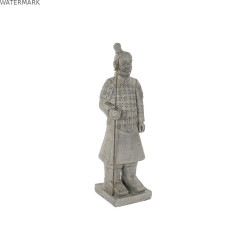 Figurine Décorative Home ESPRIT Gris Oriental Guerrier 37 x 36 x 120 cm