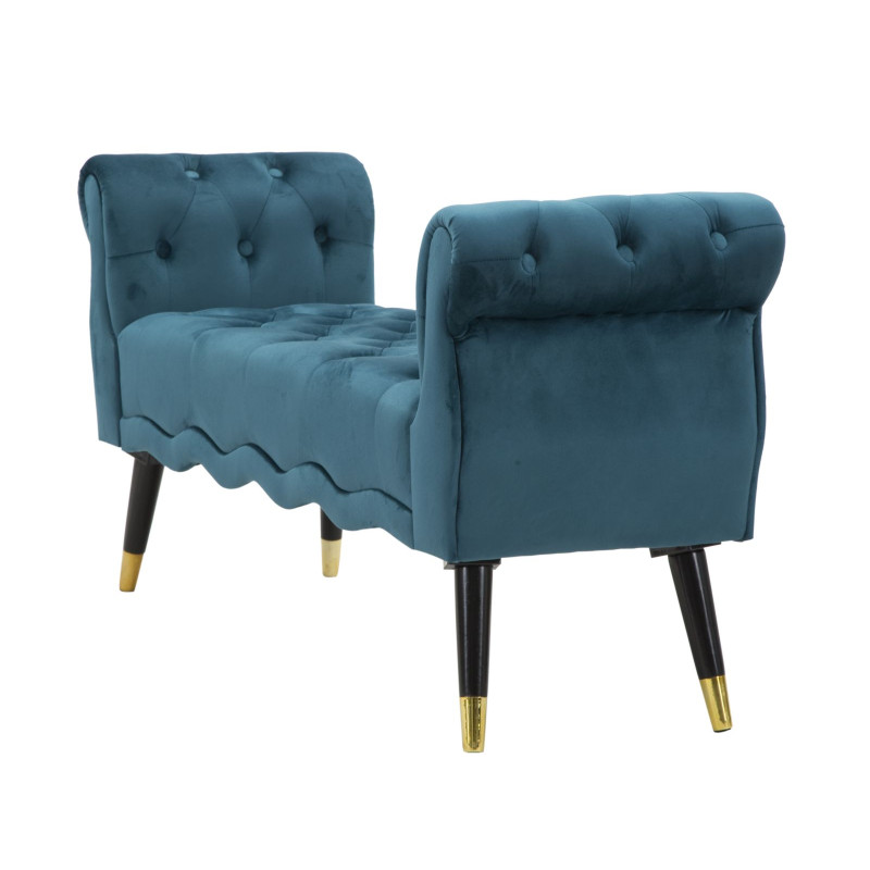 Glam Banc Paris Bleu & Or – Splendeur Royale 120x40x60