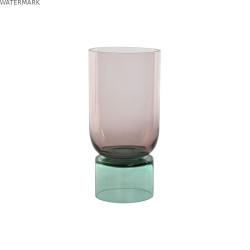 Vase Home ESPRIT Bicolore Verre 15 x 15 x 32 cm