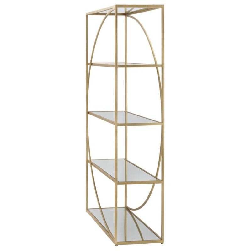 Glam Étagère à Livres Glamy – Verticalité Radieuse 90x38x180