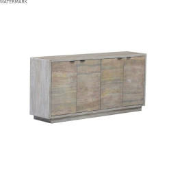 Buffet Home ESPRIT Gris Pierre Bois de manguier 175 x 40 x 81 cm