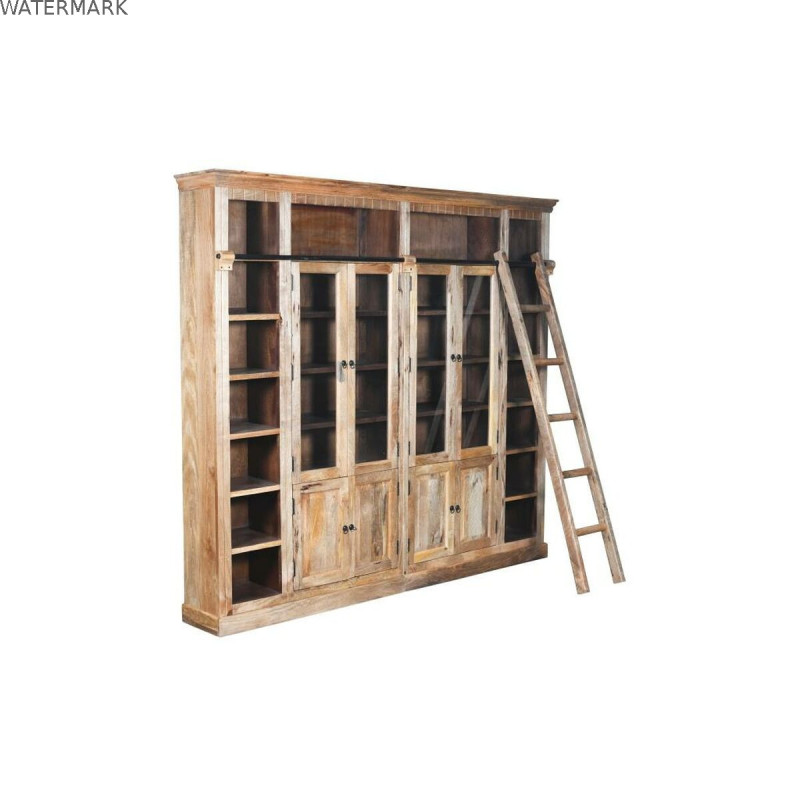 Étagère Home ESPRIT Métal Bois de manguier 248 x 36 x 221 cm