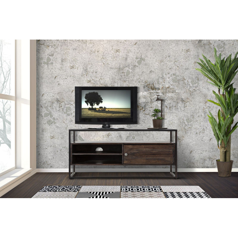 Industriel Support TV Burn – Force Authentique 120x40x55