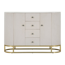 Glam Armoire Montpellier Crème – Raffinement Classique 120x40x85
